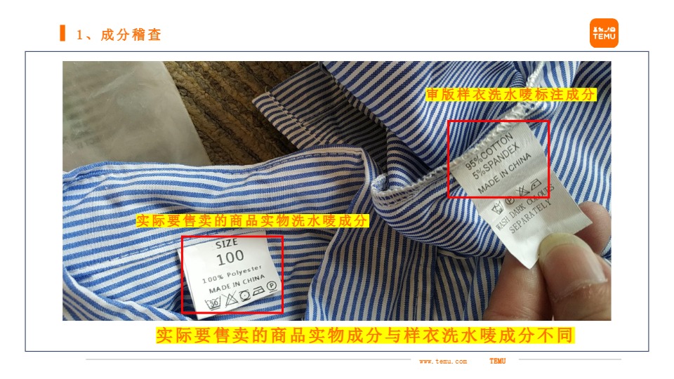 关于服饰类商品主要稽查事项 及重点检测事项的解读