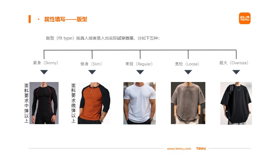 Temu/特姆【服饰】半托尺寸问题改善建议