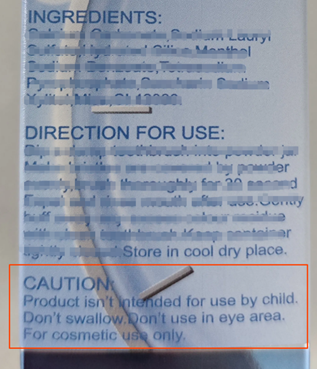 美国化妆品类实物标签合规案例解读