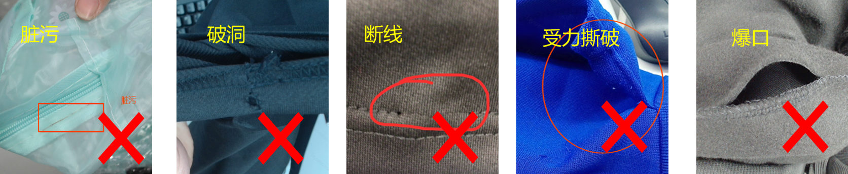 Temu 服装质量规范 - 男装  童装  孕妇装