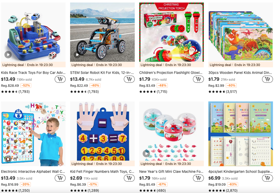 Temu玩具&游戏 爆款打造