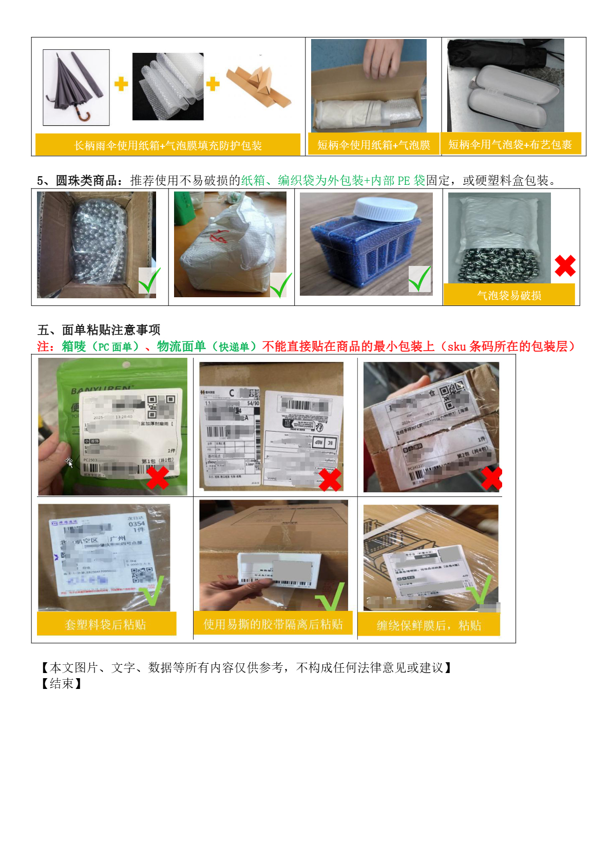 商品包装行业惯例分享