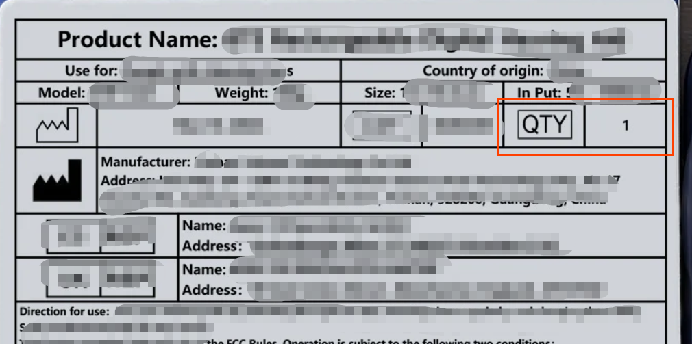 美国医疗器械实物标签案例解读