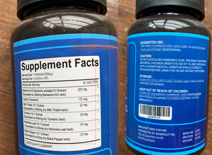 美国食品实物标签案例解读