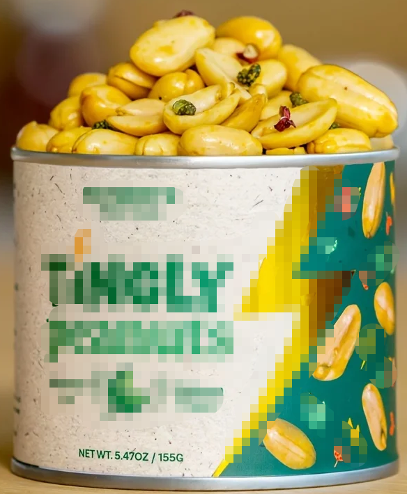 美国坚果零食类食品实物标签案例解读