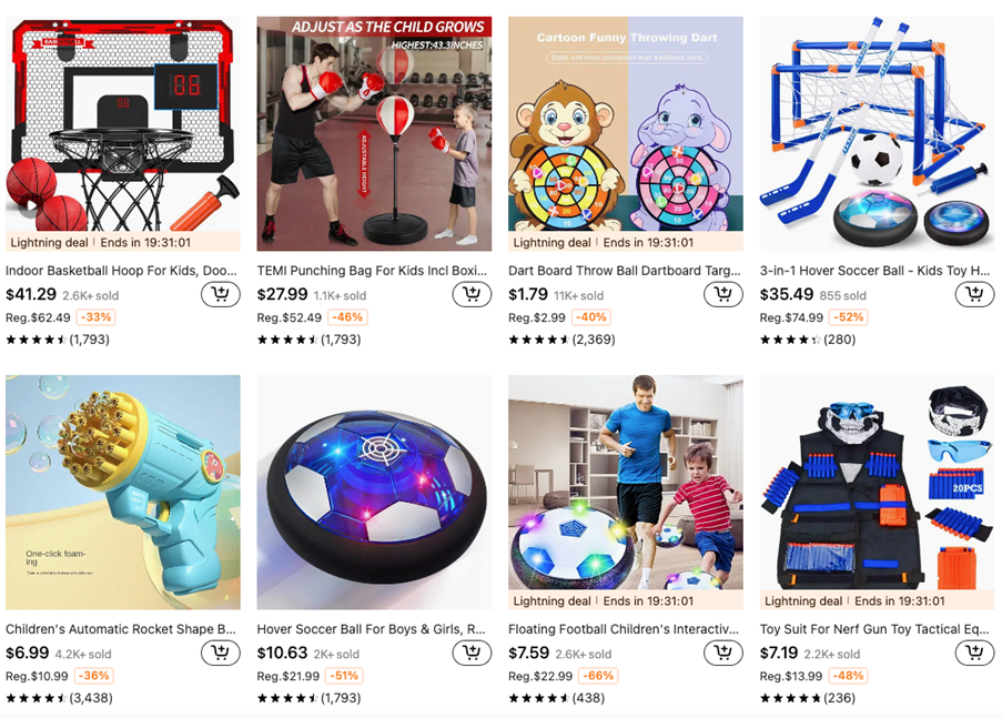 Temu玩具&游戏 爆款打造