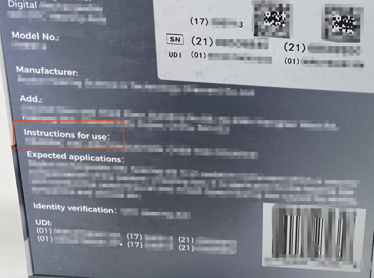 美国医疗器械实物标签案例解读